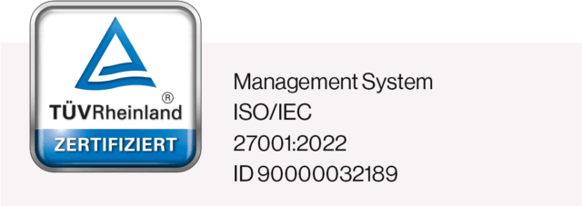 TÜV Siegel ISO/IEC 27001