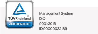 TÜV Siegel ISO 9001
